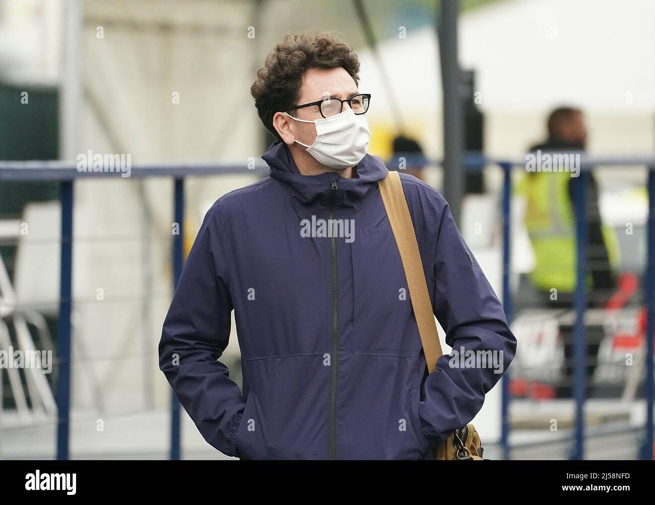 Imola, Italien. 21. April 2022. 04/21/2022, Autodromo Enzo e Dino Ferrari, Imola, Formula 1 Rolex Gran Premio del Made in Italy e dell'Emilia Romagna 2022, im Bild Team Manager Mattia Binotto (Scuderia Ferrari Mission winnow) Credit: dpa/Alamy Live News Stockfoto