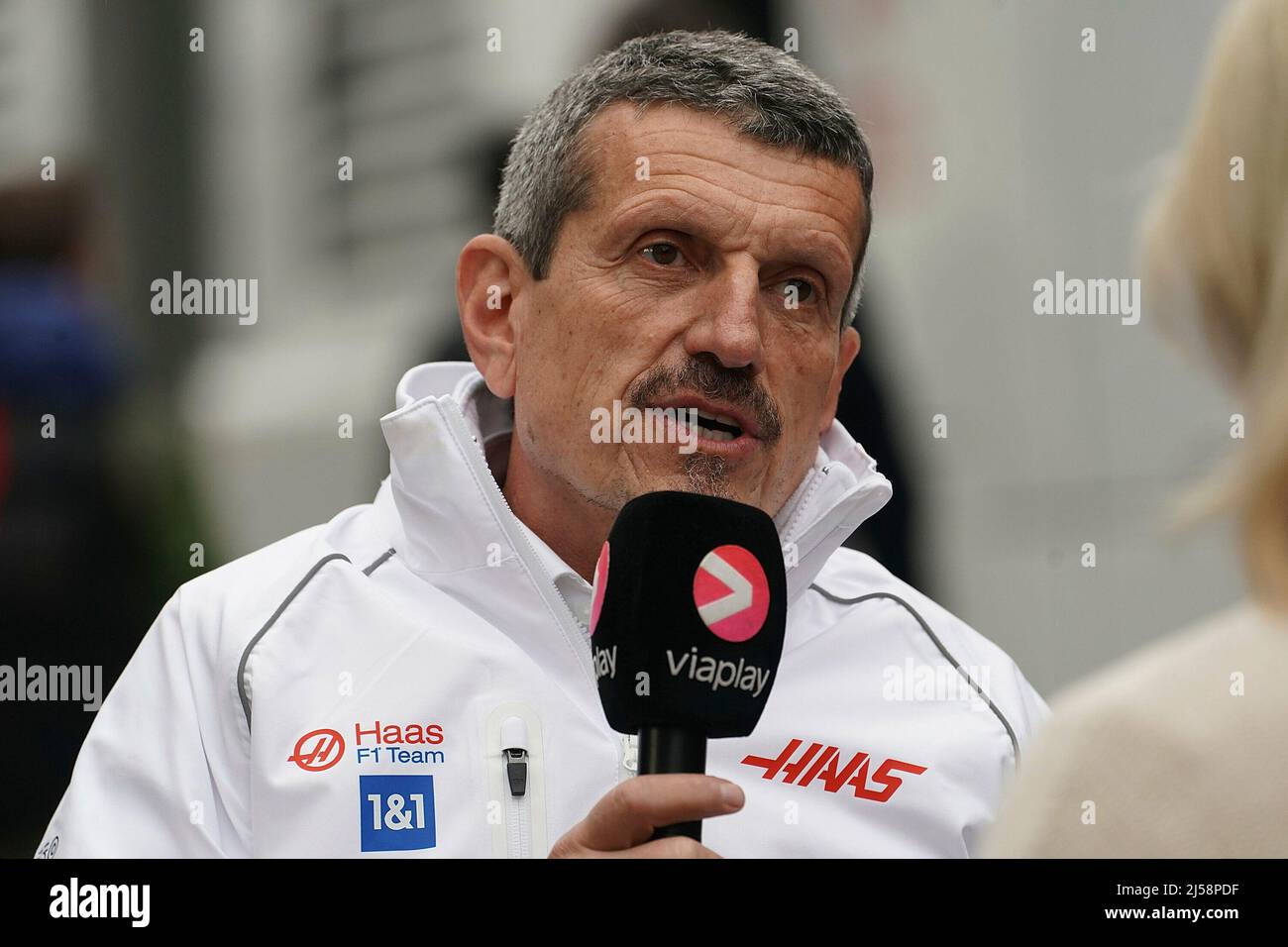 Imola, Italien. 21. April 2022. 04/21/2022, Autodromo Enzo e Dino Ferrari, Imola, Formel 1 Rolex Gran Premio del Made in Italy e dell'Emilia Romagna 2022, im Bild Teamchef Günther Steiner (Haas F1 Team) Credit: dpa/Alamy Live News Stockfoto