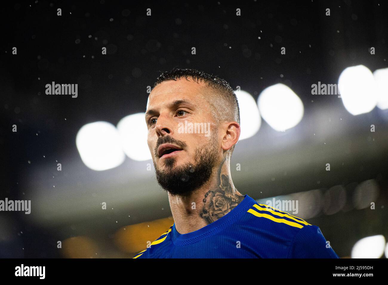 Buenos Aires, Argentinien. 20. April 2022. Dario Benedetto in Aktion während des Spiels zwischen Boca Juniors und Godoy Cruz im Rahmen der Copa de la Liga 2022 im Estadio Alberto J. Armando. (Endnote; Boca Juniors 1:1 Godoy Cruz) (Foto: Manuel Cortina/SOPA Images/Sipa USA) Quelle: SIPA USA/Alamy Live News Stockfoto