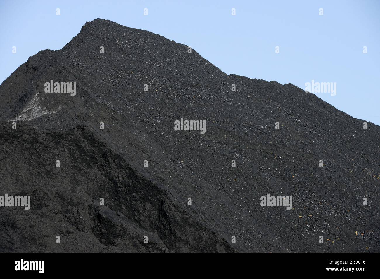 Deutschland, Hamburg, Hansaport Import von Kohle aus Russland, Australien und anderen / DEUTSCHLAND, Hamburg, Hansaport, Import von Kohle aus Russland, Kolumbien, Australien usw., Lagerung und Transport zu Kraftwerken und Stahlwerken Stockfoto