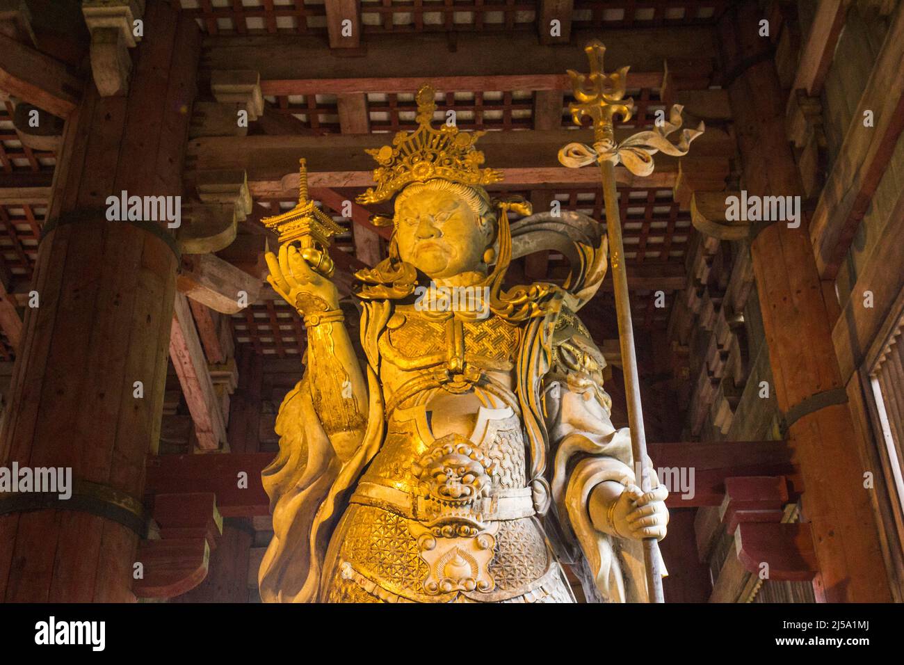 Vaisravana, Kubera, Todai-ji, Nara, Japan Stockfoto