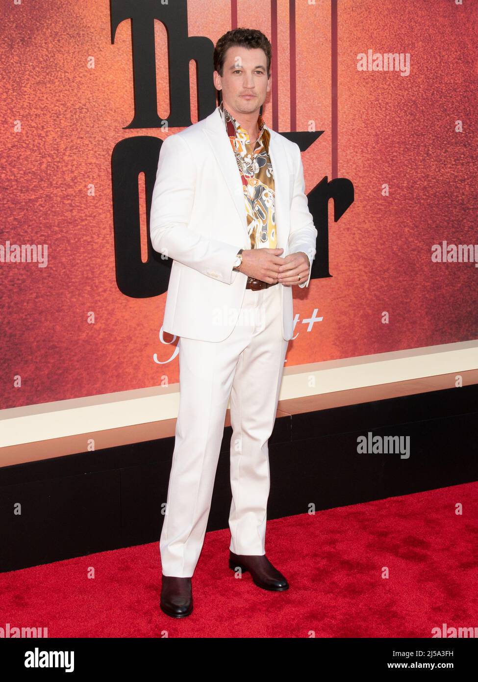 20. April 2022 - Los Angeles, Kalifornien - Miles Teller. Los Angeles Premiere der Paramount Plus New Series „The Offer“ Stockfoto