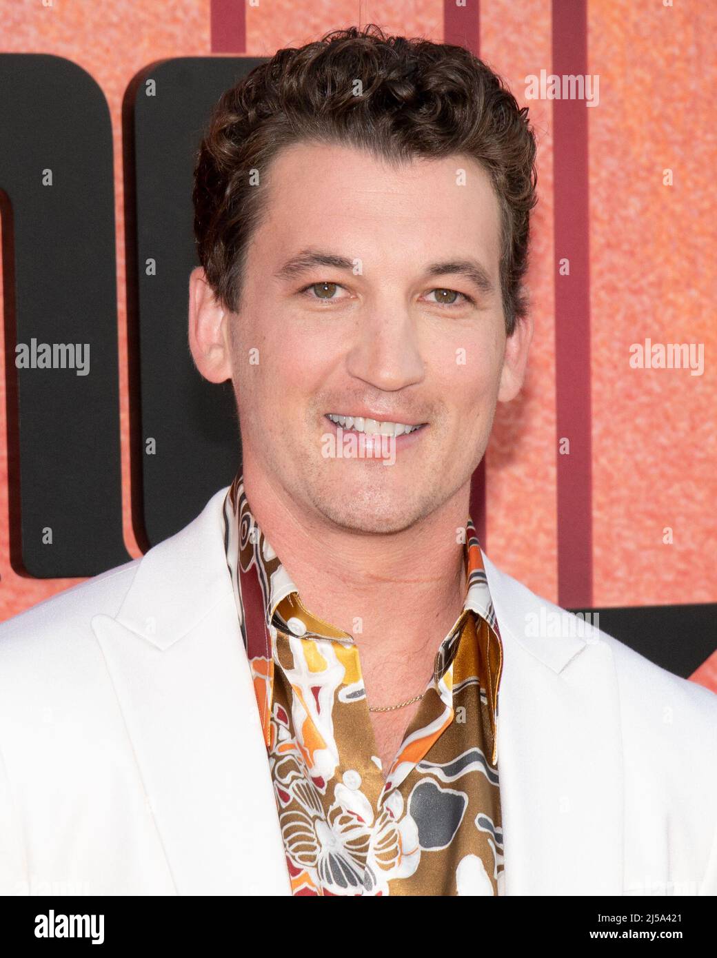 20. April 2022 - Los Angeles, Kalifornien - Miles Teller. Los Angeles Premiere der Paramount Plus New Series „The Offer“ Stockfoto