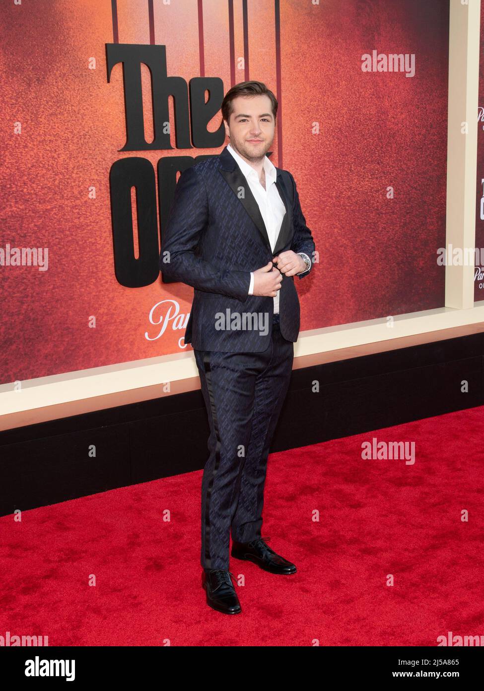 20. April 2022 – Los Angeles, Kalifornien – Michael Gandolfini. Los Angeles Premiere der Paramount Plus New Series „The Offer“ Stockfoto