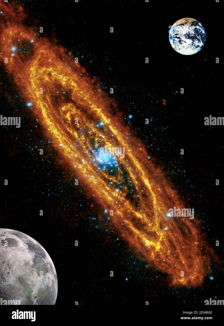 THE GREAT WEITE:BAND 1- Eine kreative Vision und Vorstellung in einer kosmischen Bibliothek mit einer neuen Interpretation der riesigen Grenze des Raums. Stockfoto