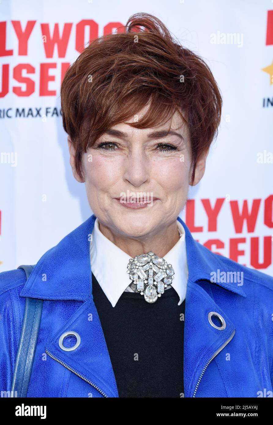 Los Angeles, USA. 21. April 2022. Carolyn Hennesy am Hollywood Museum ehrt Kate Linder für ihre 40 Jahre ‘The Young and the Restless’, die am 21. April 2022 im Hollywood Museum in Los Angeles, CA, stattfand. © Janet Gough / AFF-USA.COM Quelle: AFF/Alamy Live News Stockfoto