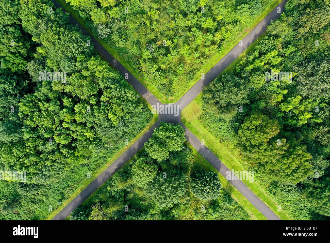 Bochum, Nordrhein-Westfalen, Deutschland - Walter-Lohmann-Ring, eine rund 650m lange Radstrecke, eine Trainingsstrecke für Radfahrer, bei dem Projekt Stockfoto