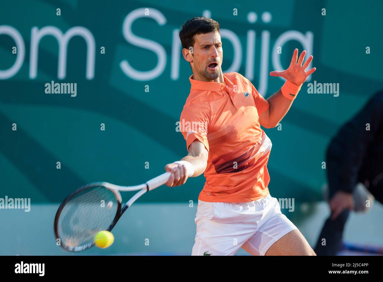 Belgrad, Serbien, 20.. April 2022. Novak Djokovic aus Serbien kehrt am