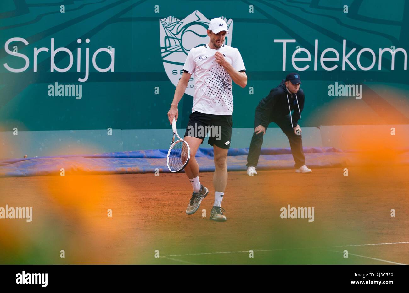 Belgrad, Serbien, 20.. April 2022. John Millman aus Australien kehrt am