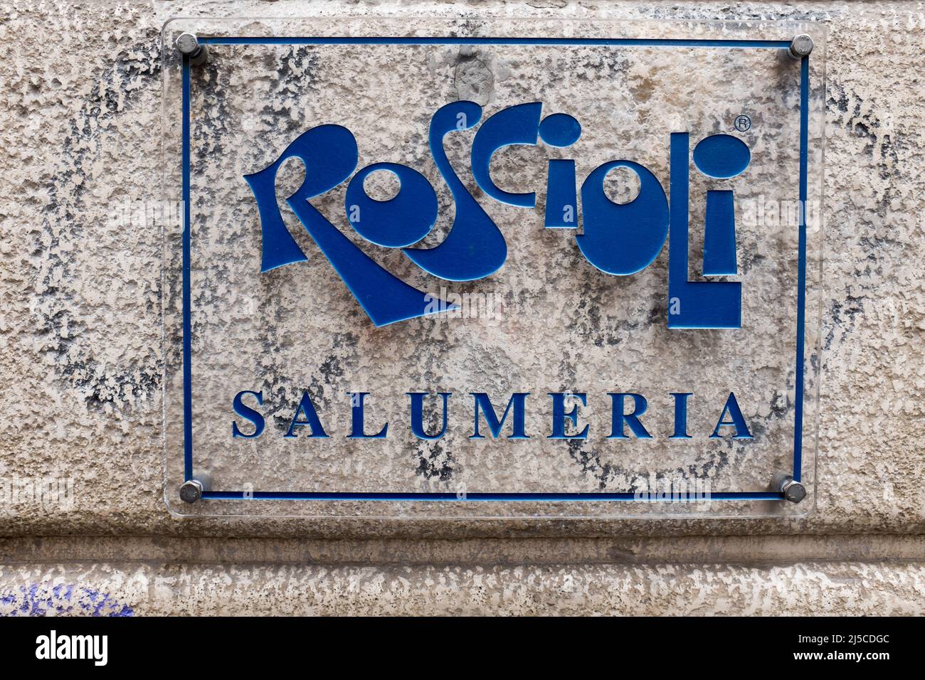 Roscioli Salumeria Delicatessen Shop Rom Italien Stockfoto