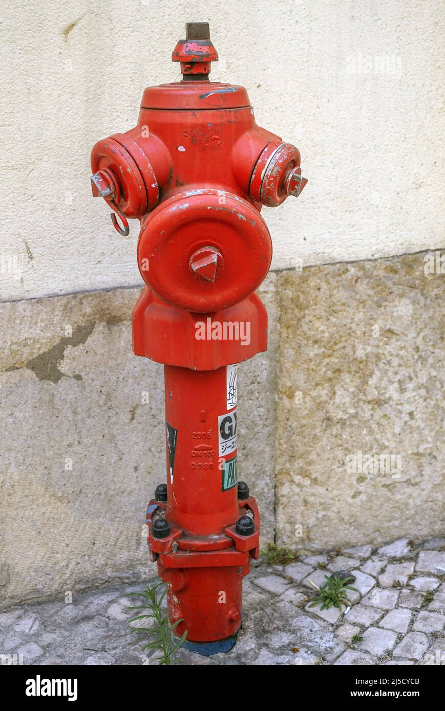 Portugal, Lissabon, 29.07.2020. Hydrant in Lissabon am 29.07.2020. [Automatisierte Übersetzung] Stockfoto
