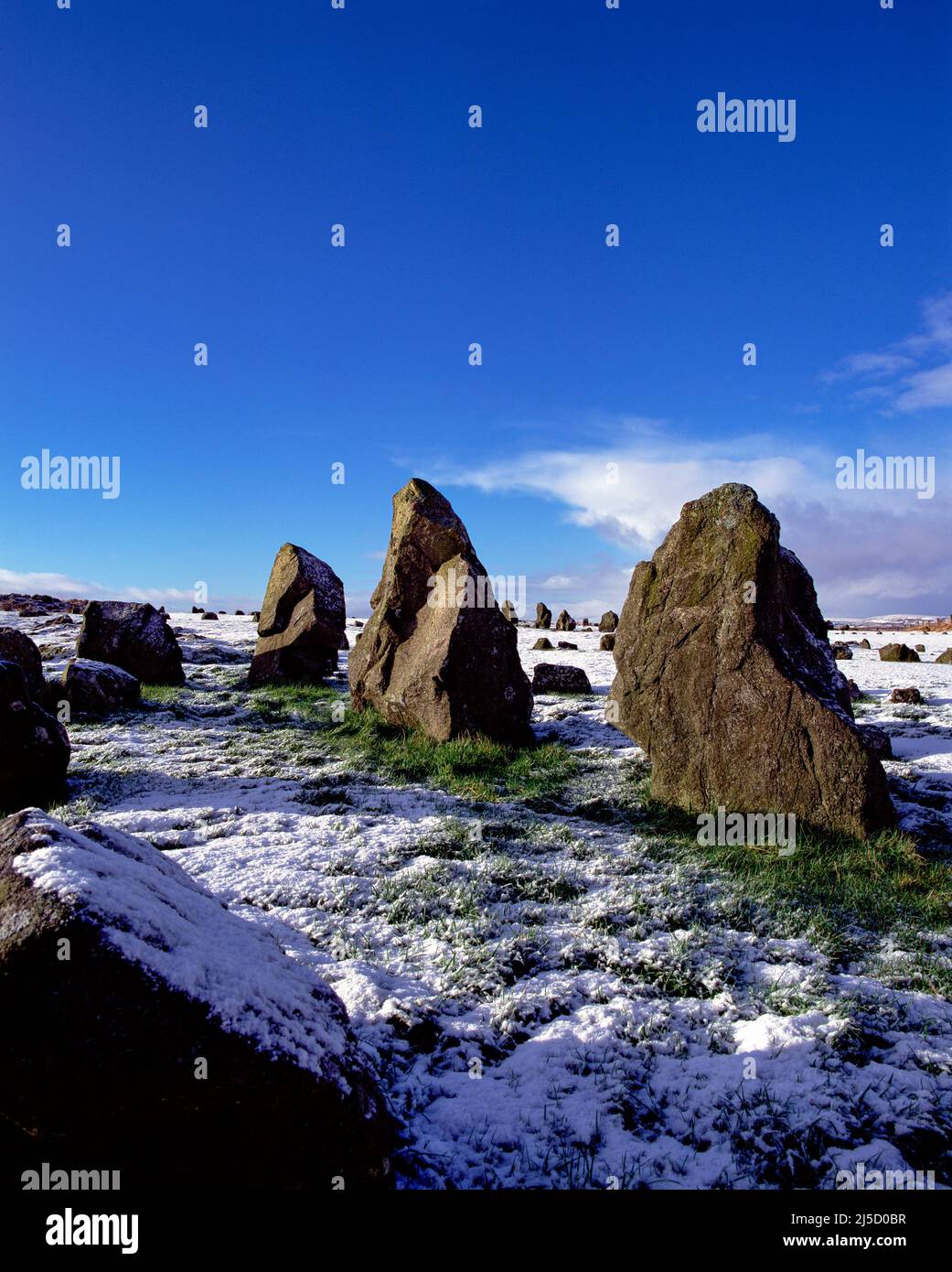 Beaghmore Stone Circles, Nordirland Stockfoto