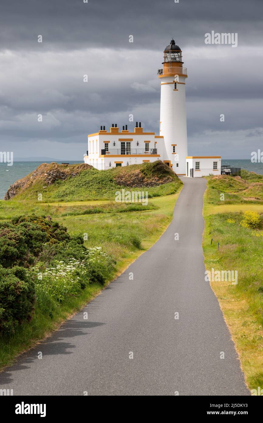 Turnberry Leuchtturm an der Küste von Ayrshire, Schottland Stockfoto