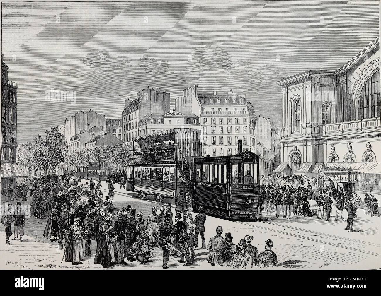 ENG TRANSLATION ' EINWEIHUNG DER DAMPFSTRASSENBAHNEN VOM GARE