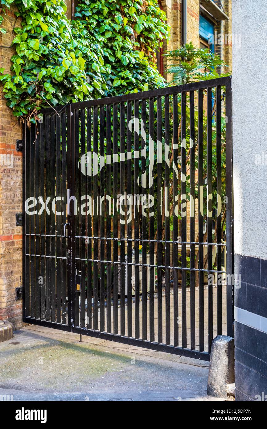 The Exchange Lab London – Programmatic Specialist, der vollständig verwaltete Services für Kunden und Agenturen bereitstellt. Im Jahr 2015 von der WPP GroupM gekauft. Stockfoto