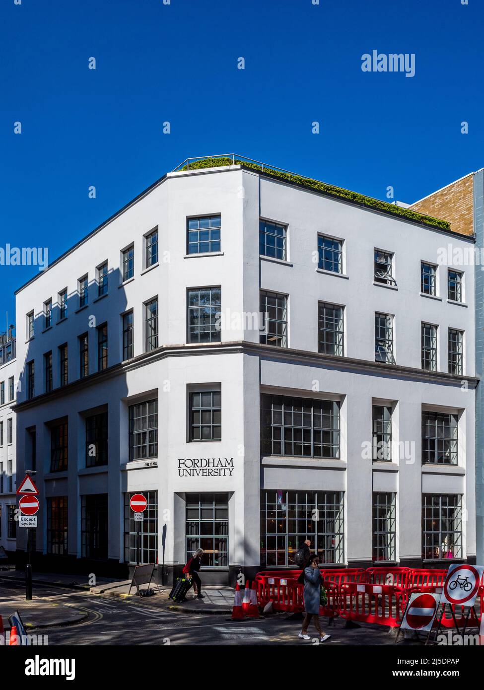 Fordham University London - die Fordham University wurde 2002 in London eröffnet und zog 2018 in das Fordham University London Centre in 2 Eyre St Hill. Stockfoto