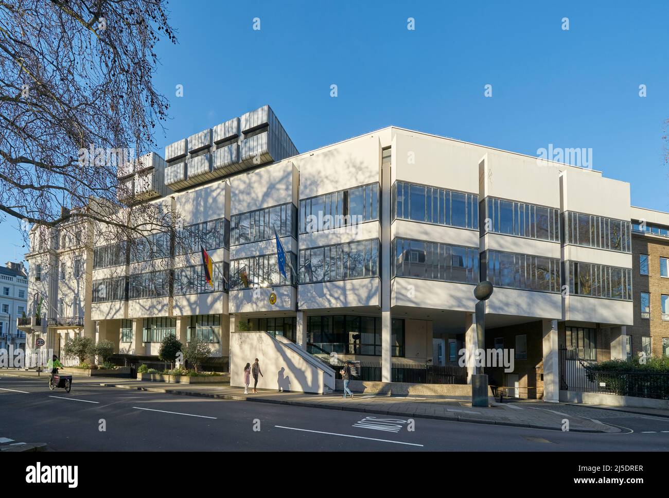 Deutsche Botschaft in London Stockfoto
