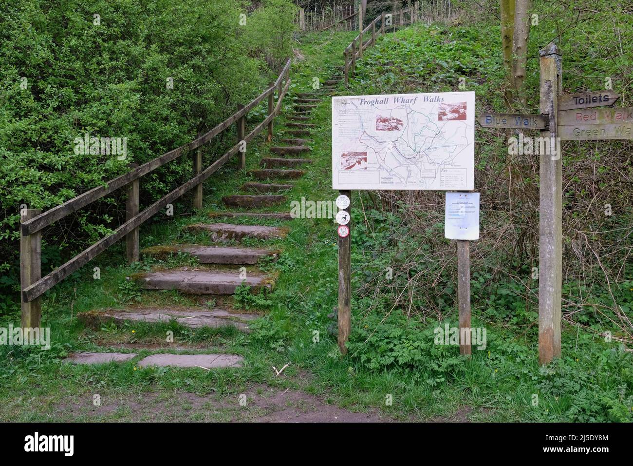 Froghall Walk Staffordshire Stockfoto