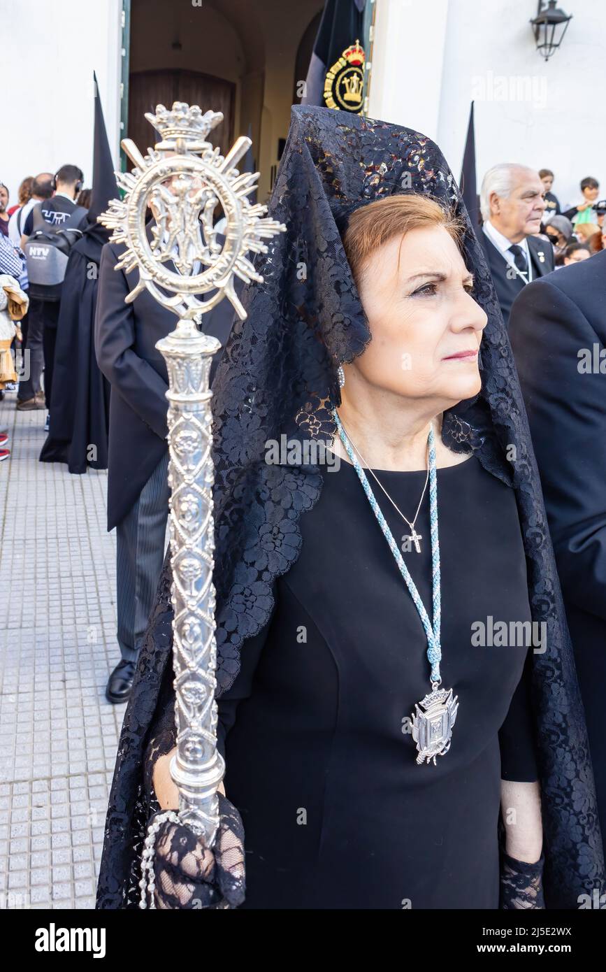 Bozidol Kapellenspitzen-Mantille - Schwarzer Trauerschleier Mit Blumenstickerei