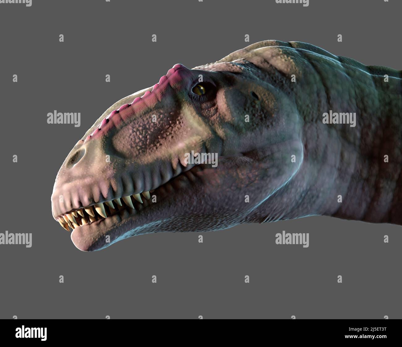 Kunstwerk von Giganotosaurus Stockfoto