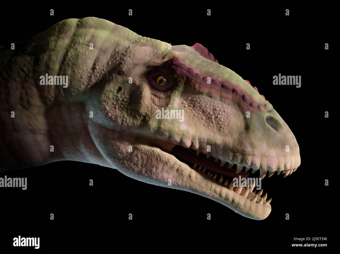 Kunstwerk von Giganotosaurus Stockfoto