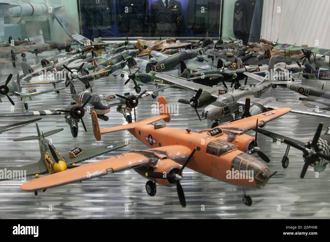Solway Aviation Museum - Modellflugzeugsammlung Stockfoto