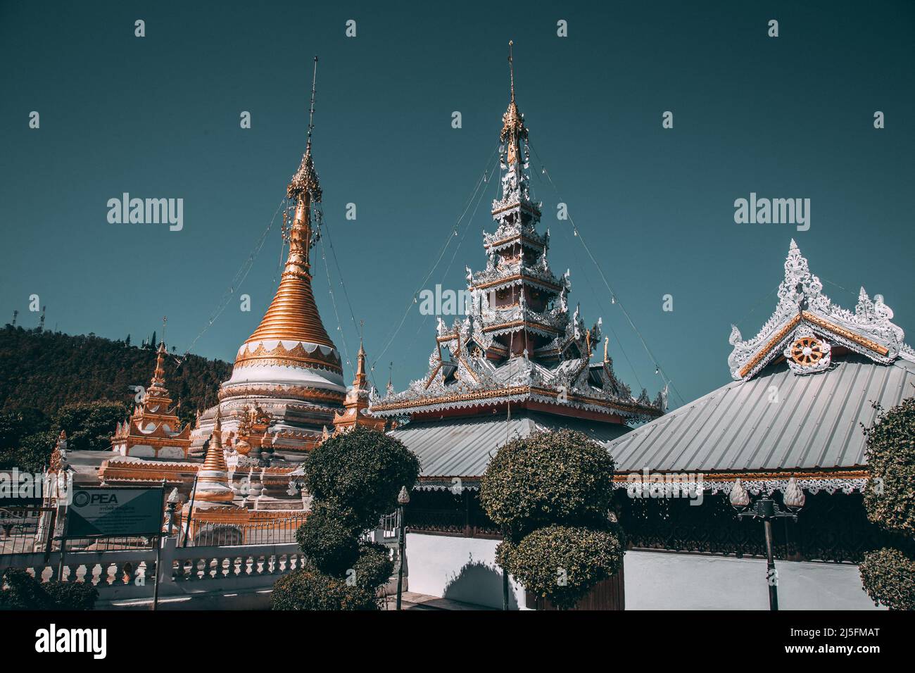 Wat Chong Klang in Mae Hong Son, Thailand Stockfoto