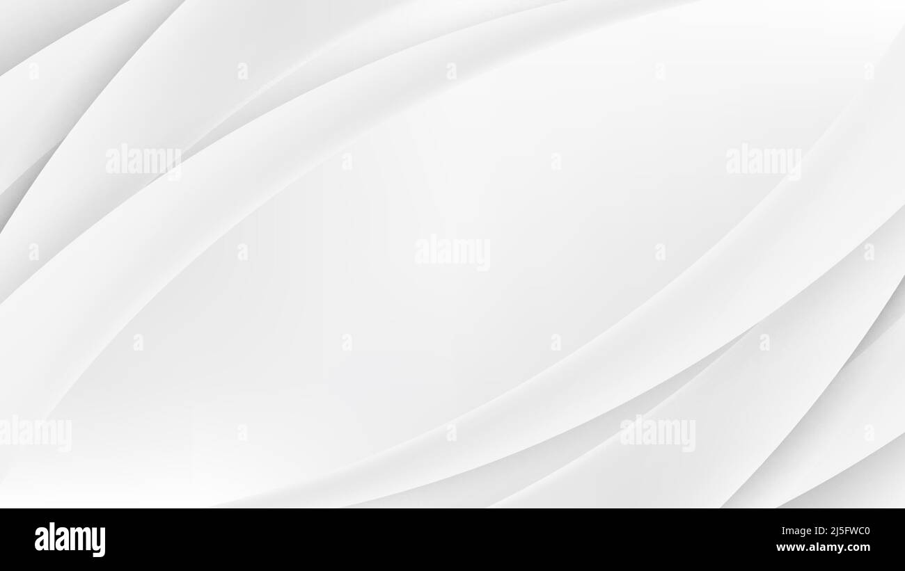 Banner Web-Vorlage abstrakt weiß gekrümmt überlappende Layer-Design auf klarem Hintergrund. Vektorgrafik Stock Vektor