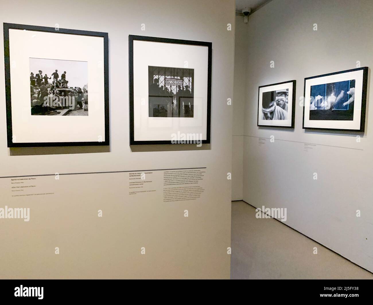 „Frauen, Kriegsfotografen“, Museum der Befreiung, Paris, Frankreich Stockfoto