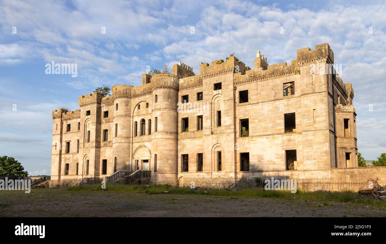 Ruinen der Burg Dalquharran in Ayrshire, Schottland Stockfoto