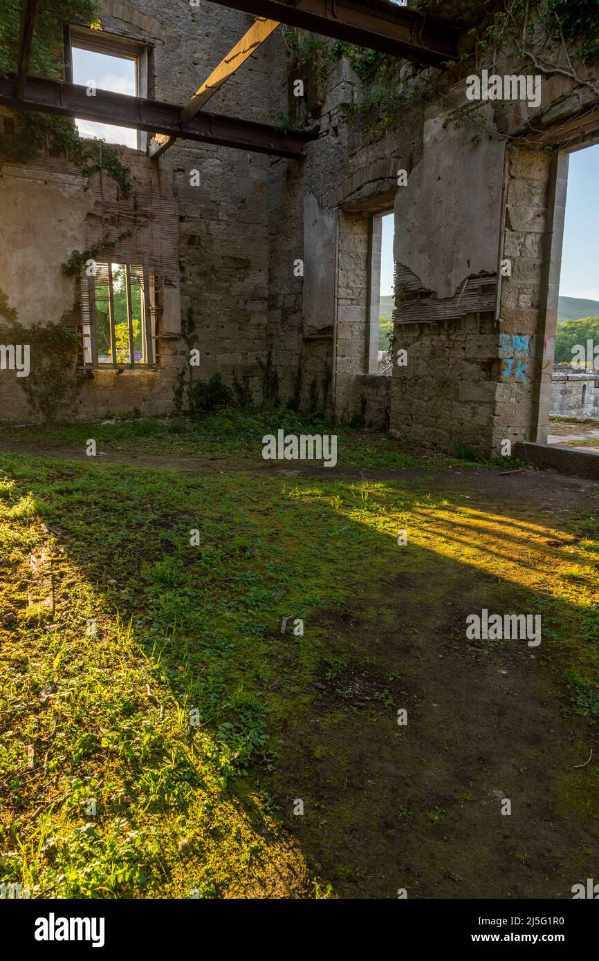 Ruinen der Burg Dalquharran in Ayrshire, Schottland Stockfoto