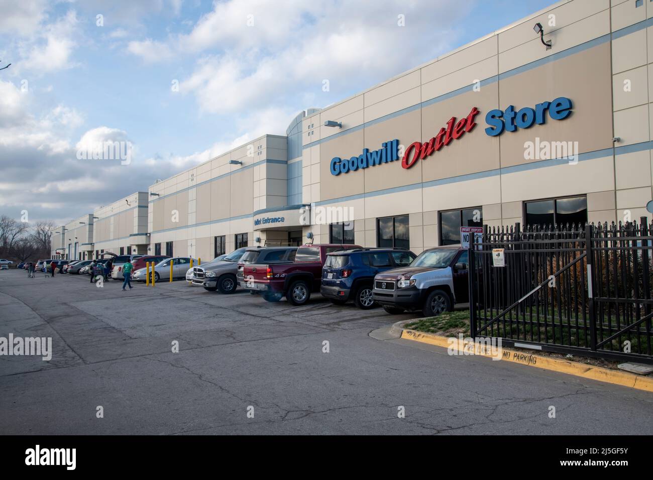 Goodwill Outlet Store in Kansas City, Missouri. Stockfoto