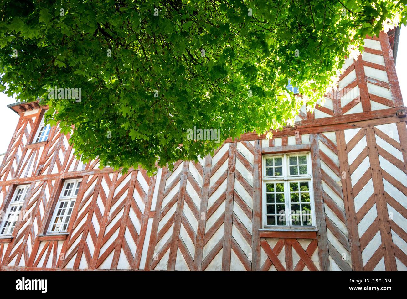 Red rick brittany House Stockfoto