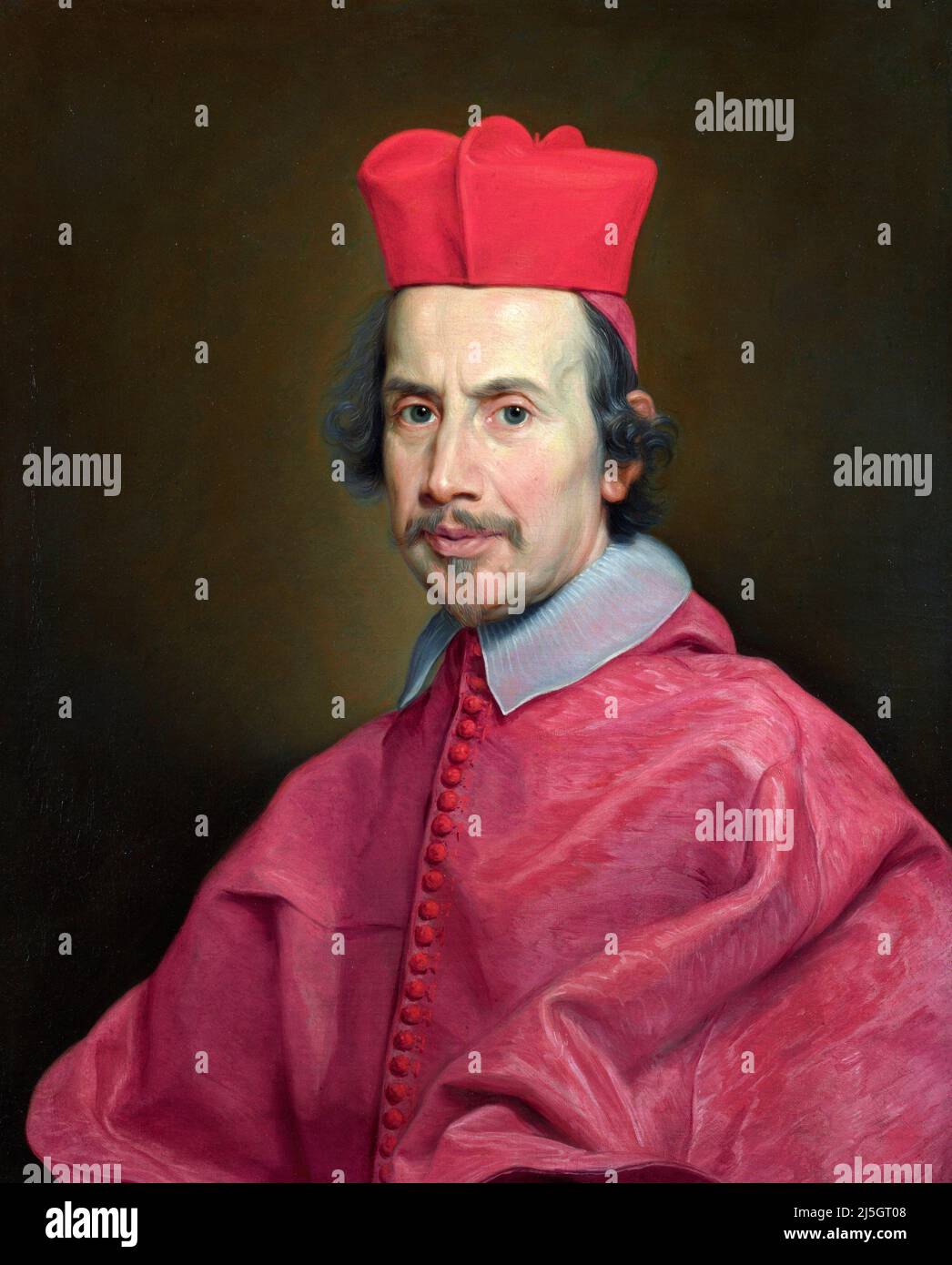 Porträt von Kardinal Marco Gallo von Il Baciccio (Giovanni Battista Gaulli: 1639-1709), Öl auf Leinwand, ca. 1681-83 Stockfoto