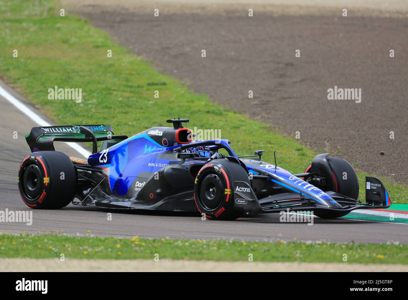 23.. April 2022, Imola, Emilia Romagna, Italien. F1 großer Preis von Italien, Qualifying im Sprint-Rennen: Williams Racing, Alex Albon Stockfoto