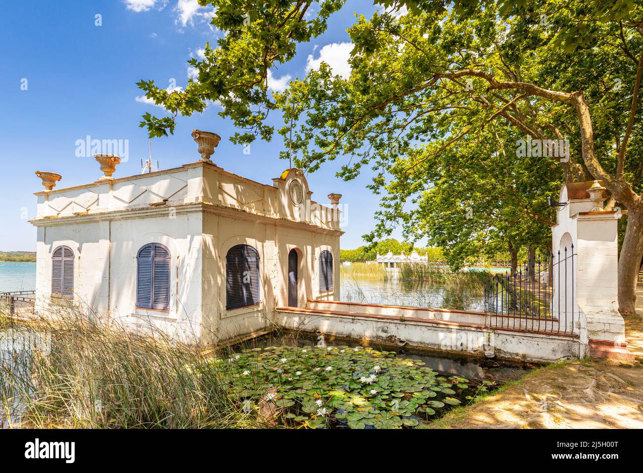 Banyoles Lake, Banyoles, Pla de l'Estany, Girona, Spanien Stockfoto