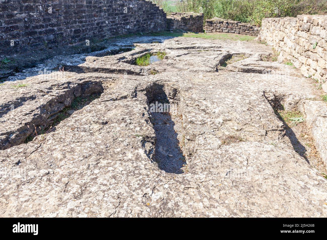 Iberische Stadt, Roda de Ter, Barcelona, Spanien Stockfoto