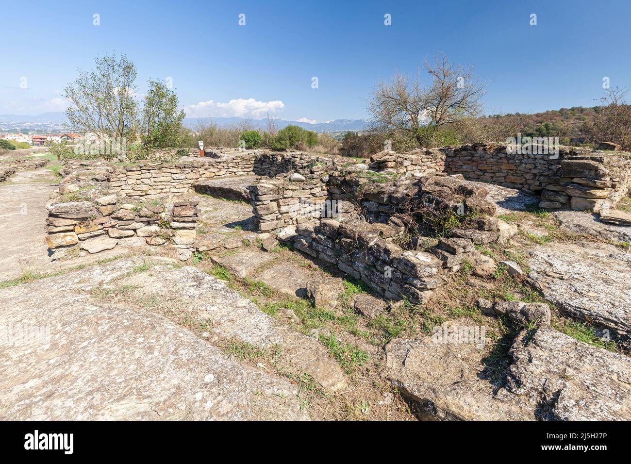 Iberische Stadt, Roda de Ter, Barcelona, Spanien Stockfoto