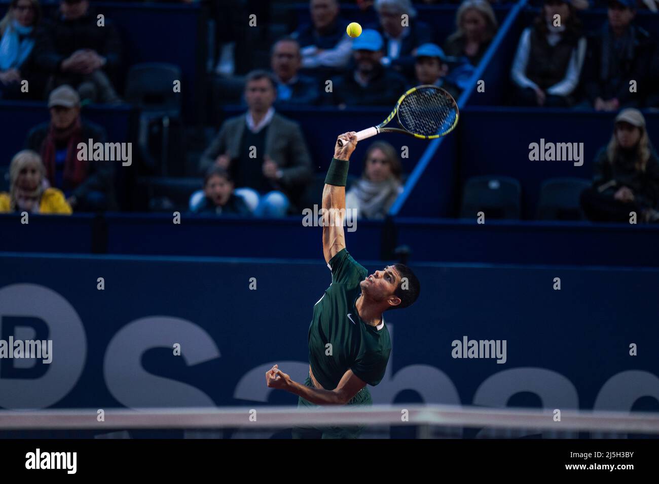 Barcelona, Spanien, 23, April 2022. Sabadell Open Banc - 69 Conde de Godó Trophy - Carlos Alcaraz / Alex de Minaur. Quelle: JG/Alamy Live News Stockfoto