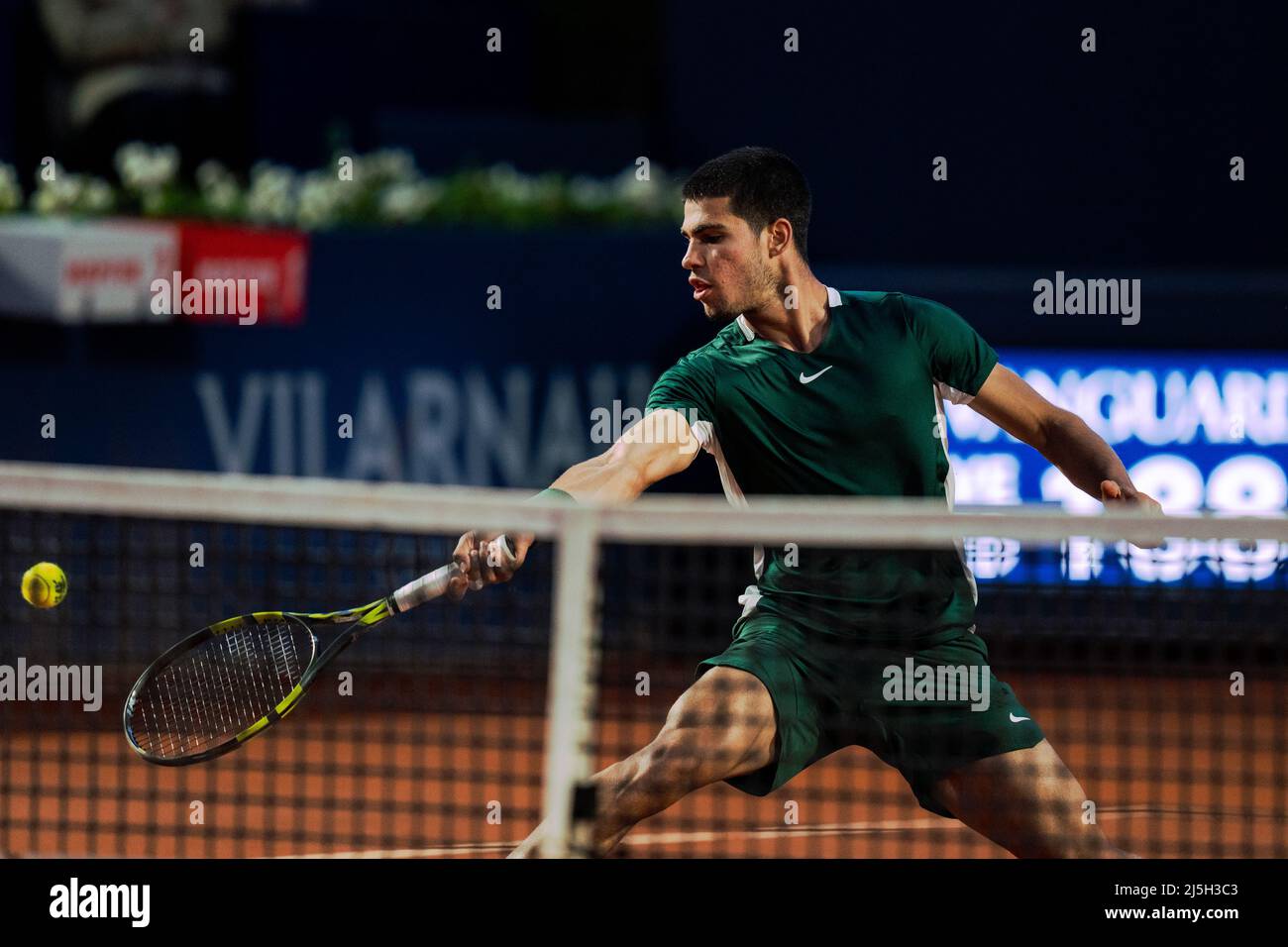 Barcelona, Spanien, 23, April 2022. Sabadell Open Banc - 69 Conde de Godó Trophy - Carlos Alcaraz / Alex de Minaur. Quelle: JG/Alamy Live News Stockfoto