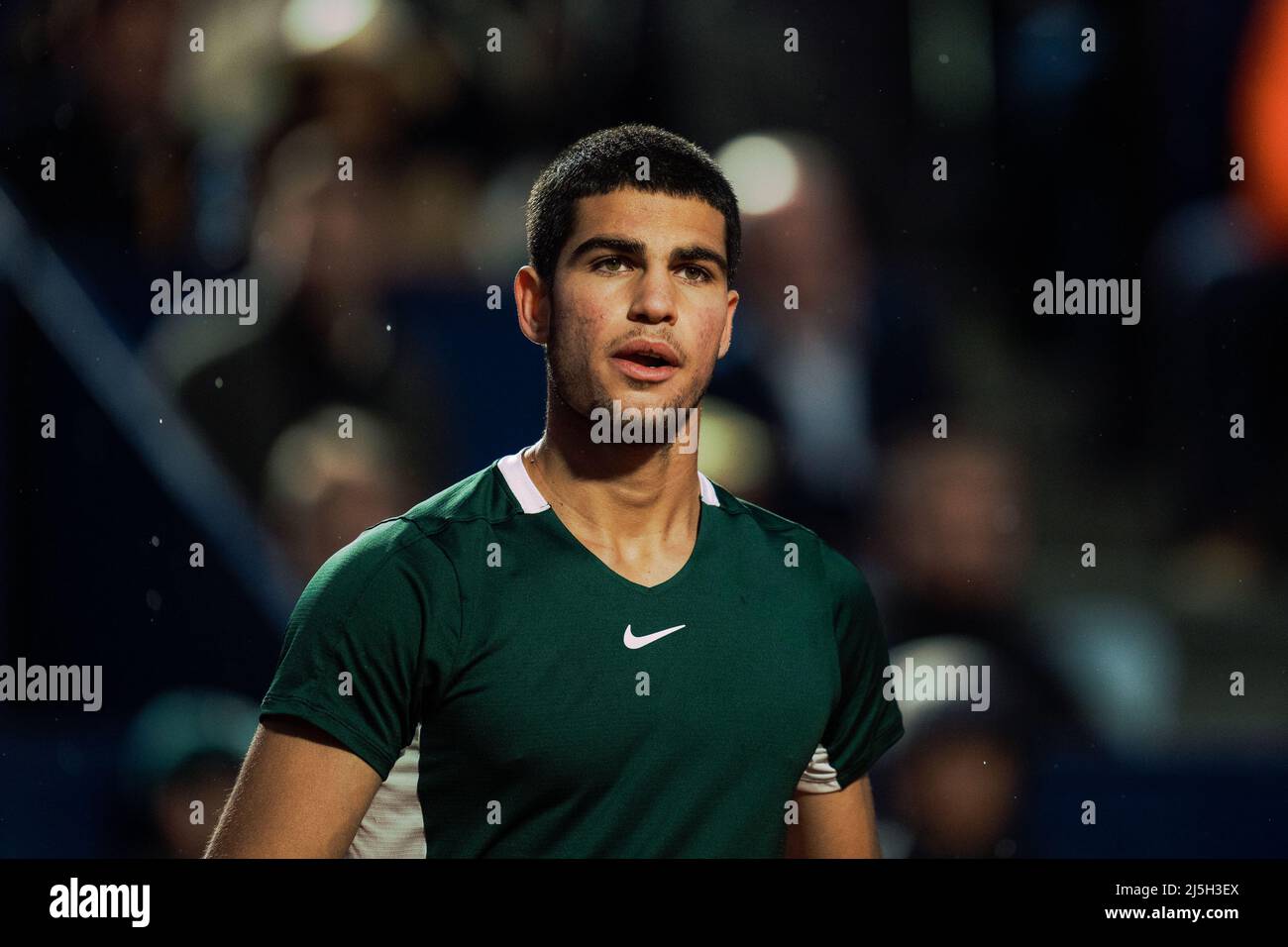 Barcelona, Spanien, 23, April 2022. Sabadell Open Banc - 69 Conde de Godó Trophy - Carlos Alcaraz / Alex de Minaur. Quelle: JG/Alamy Live News Stockfoto