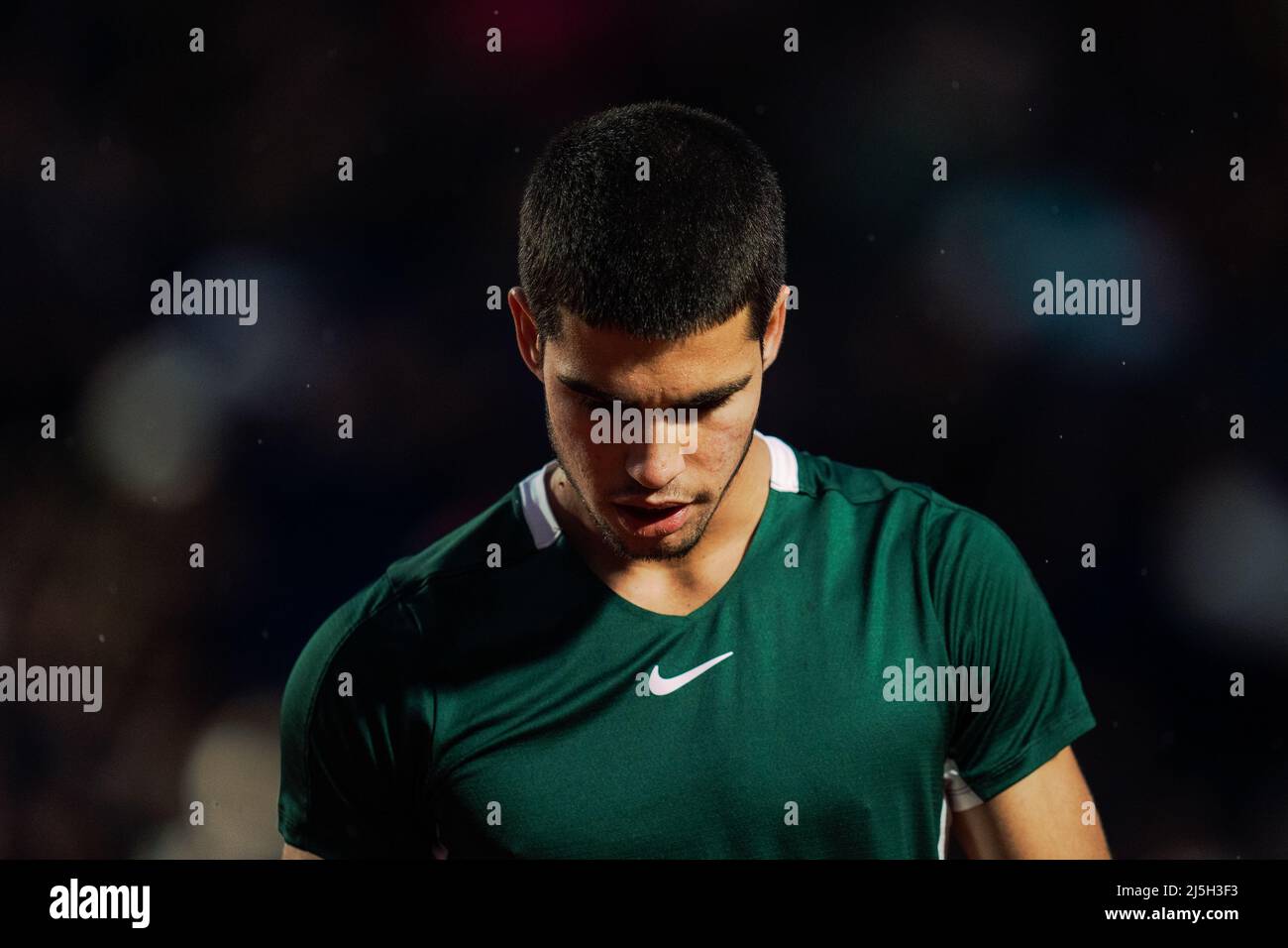 Barcelona, Spanien, 23, April 2022. Sabadell Open Banc - 69 Conde de Godó Trophy - Carlos Alcaraz / Alex de Minaur. Quelle: JG/Alamy Live News Stockfoto