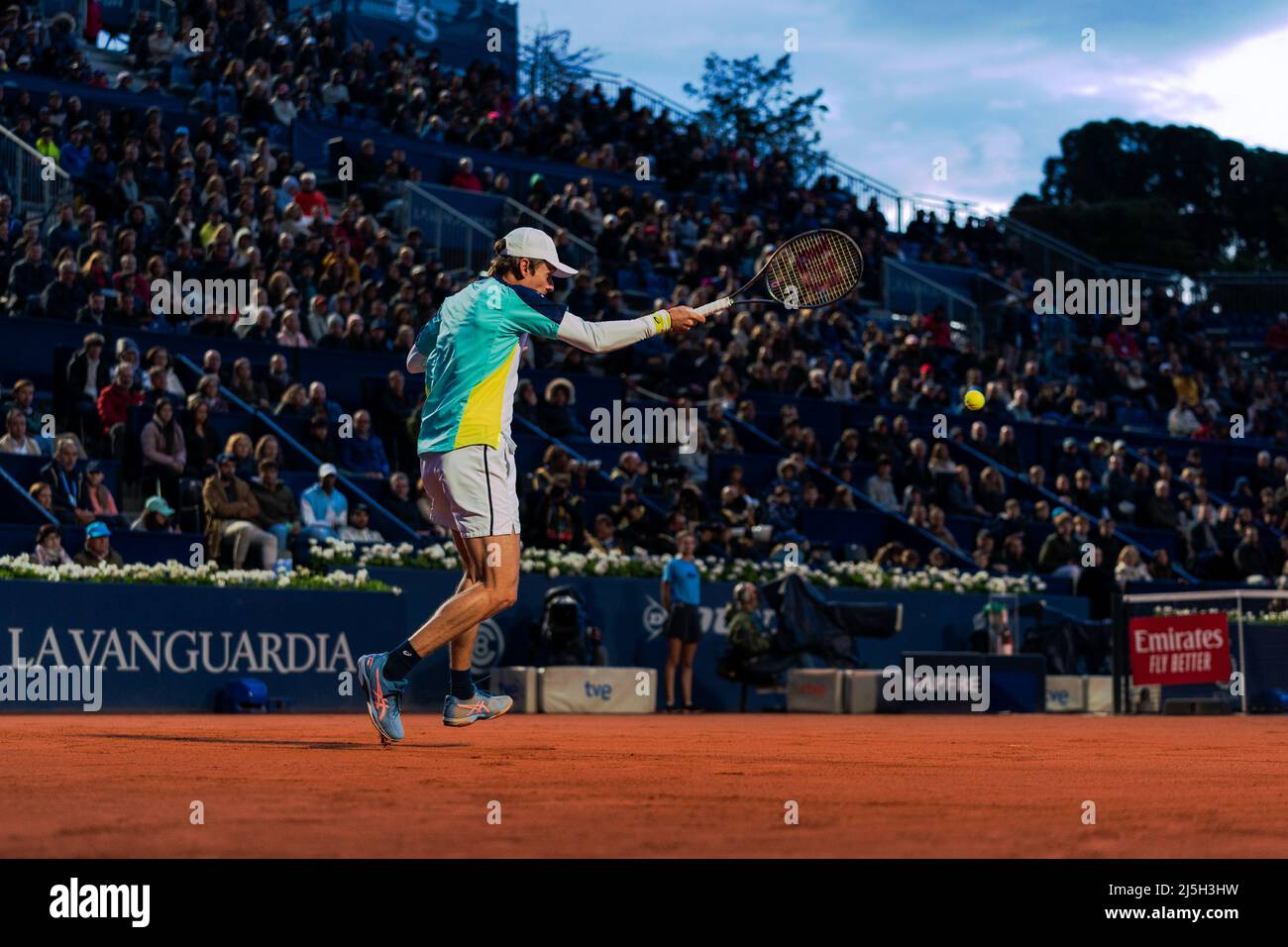 Barcelona, Spanien, 23, April 2022. Sabadell Open Banc - 69 Conde de Godó Trophy - Carlos Alcaraz / Alex de Minaur. Quelle: JG/Alamy Live News Stockfoto