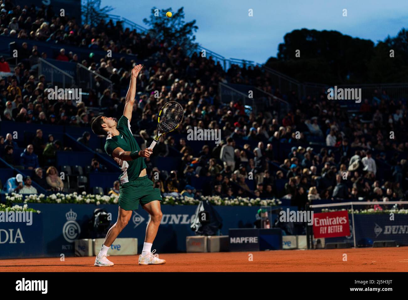 Barcelona, Spanien, 23, April 2022. Sabadell Open Banc - 69 Conde de Godó Trophy - Carlos Alcaraz / Alex de Minaur. Quelle: JG/Alamy Live News Stockfoto