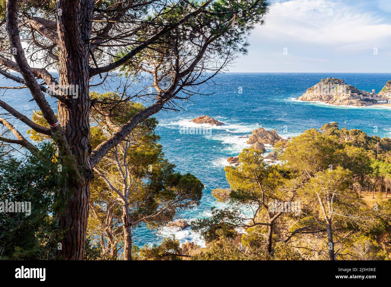 Tossa de Mar, Costa Brava, Girona, Spanien Stockfoto