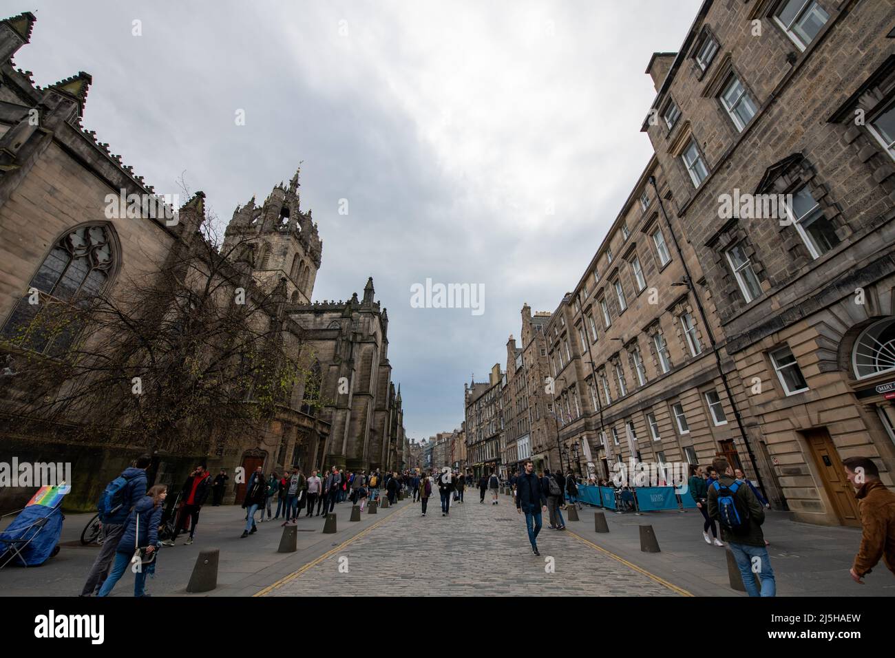 Royal Mile in Edinburgh, Schottland Stockfoto