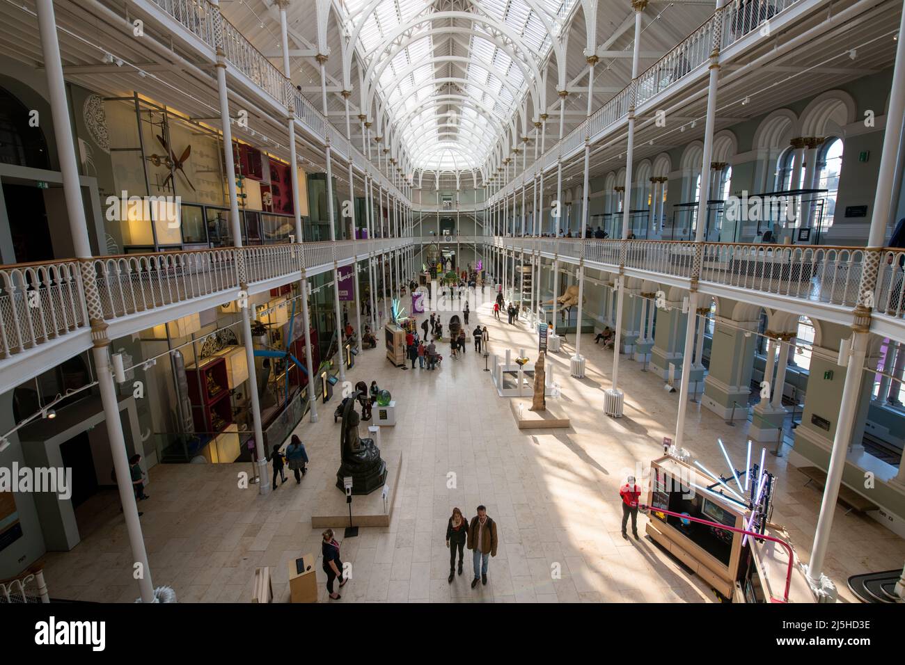 National Museum of Scotland, Edinburgh interior Stockfoto