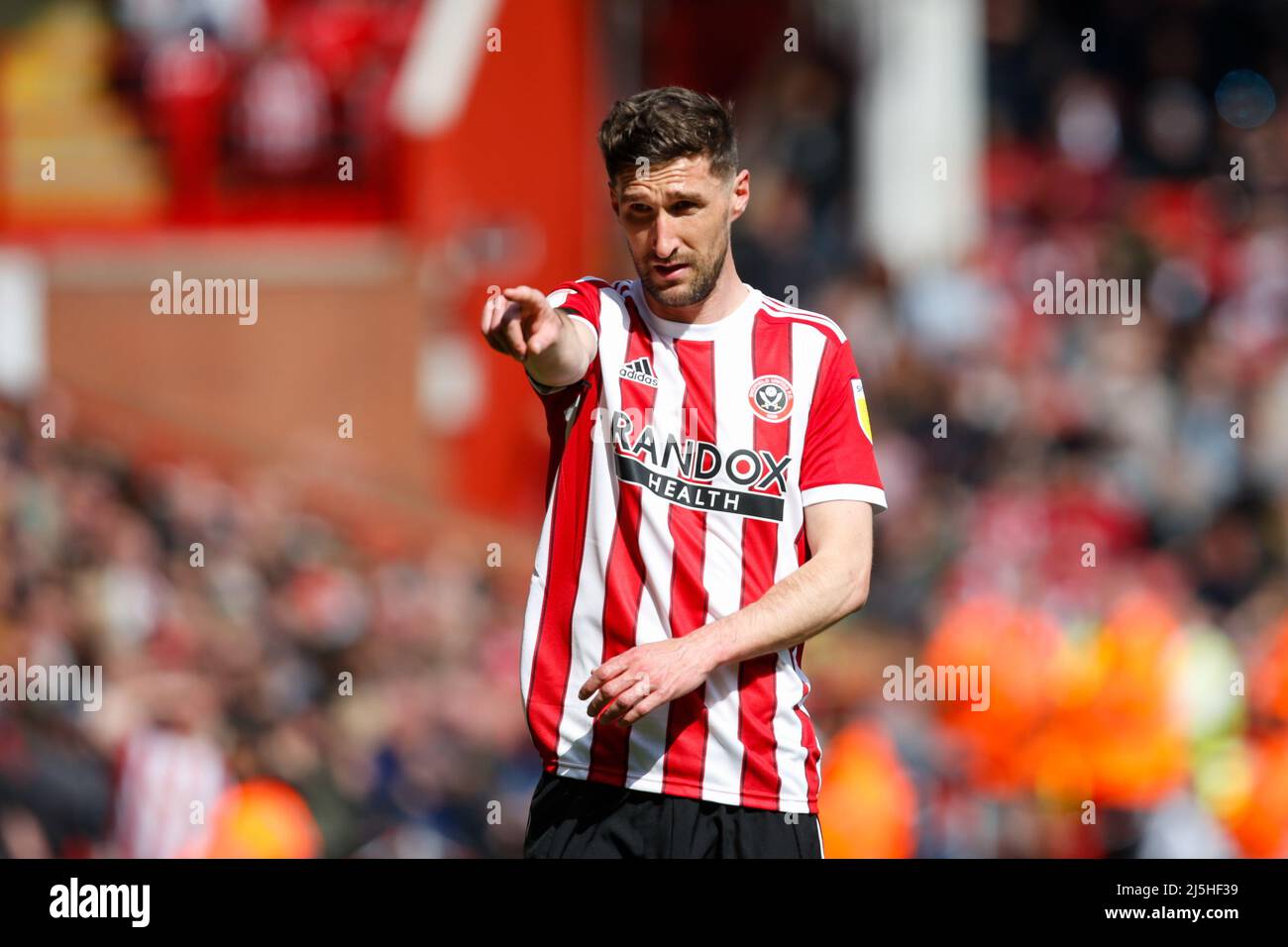 Chris Basham #6 von Sheffield United Stockfoto