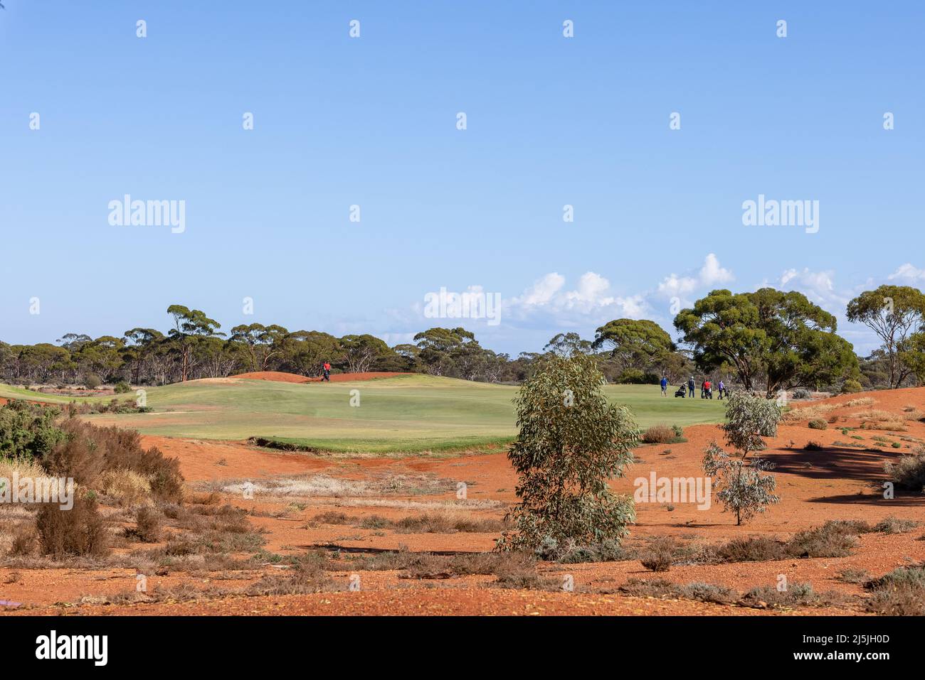 Karlkurla, Australien, 24. April 2022. Während der CKB WA PGA Championship 2021, Teil der ISPS HANDA PGA Tour of Australasia am 24. April 2022 auf dem Kalgoorlie Golf Course in Kalgoorlie, Australien. Quelle: Graham Conaty/Speed Media/Alamy Live News Stockfoto