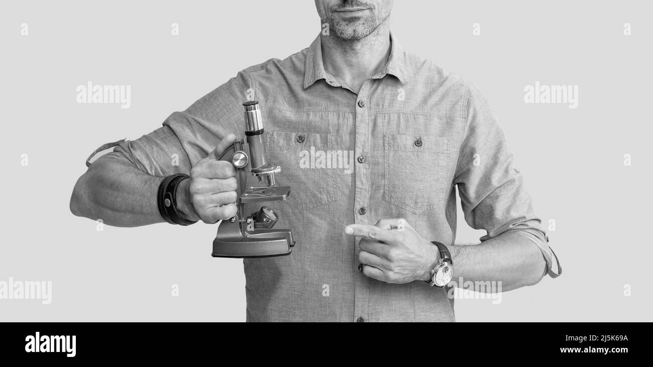 Wissenschaft Unternehmer in der Wirtschaft. Nutzen wissenschaftliche Methode. Wissenschaft und Handel Stockfoto